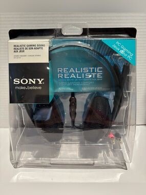 Sony DR-GA100 PC Gaming Stereo Headset Black New Sealed Vintage 2010 NOS